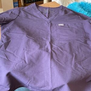 Figs Women's Top in Purple Shadow